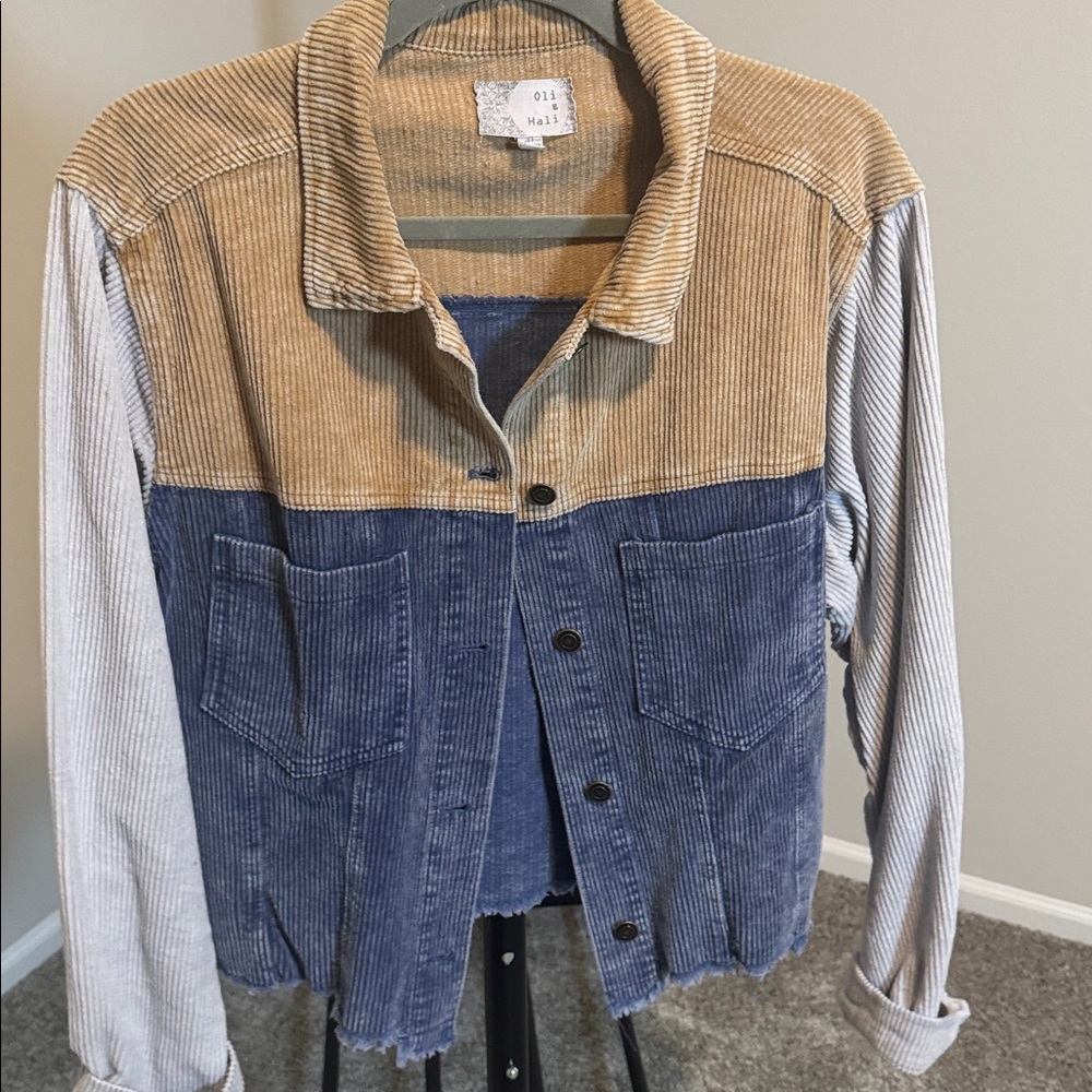 Three tone corduroy Jacket
